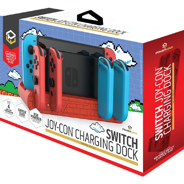 PowerWave Switch Joy-Con Charging Dock Retro Bricks, , hi-res