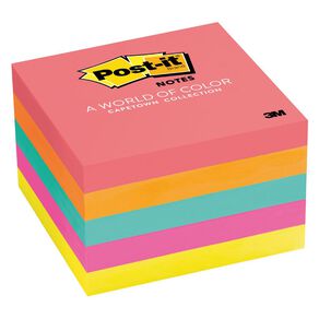 Post-It Notes 654 - 5AN 76mm x 76mm Capet/Popti 5Pad Multi-Coloured