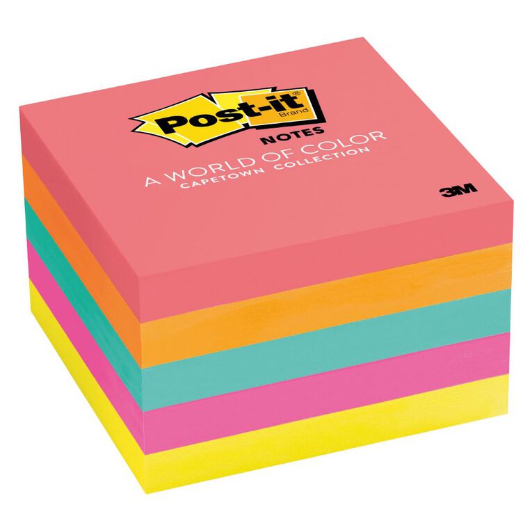 Post-It Notes 654 - 5AN 76mm x 76mm Capet/Popti 5Pad Multi-Coloured, , hi-res