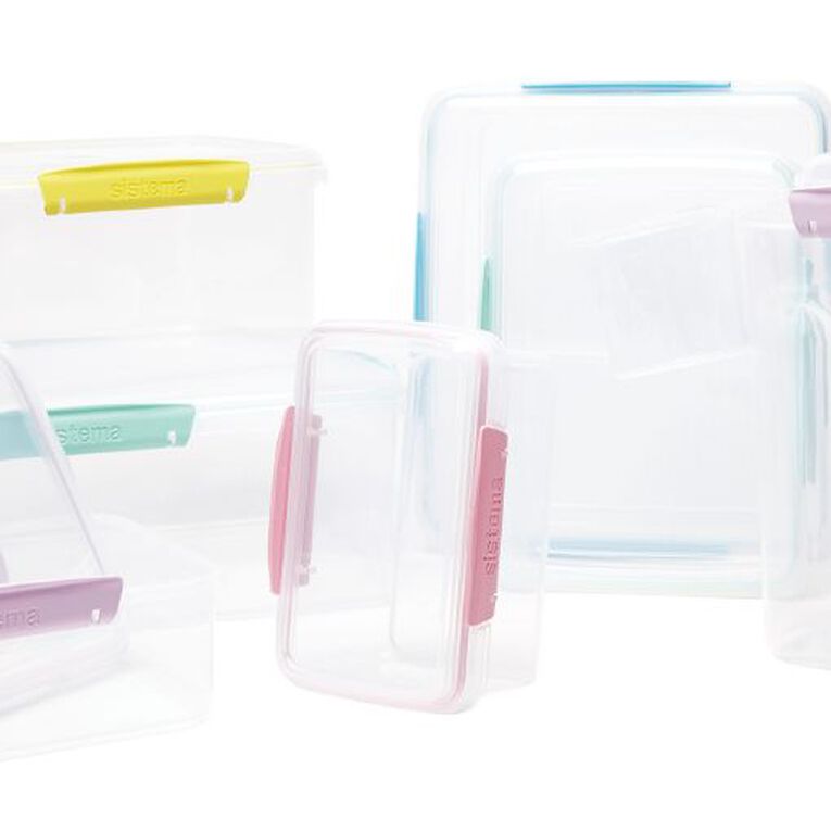Sistema Klip It Pastels Rectangular Box Assorted Colours 2L, , hi-res