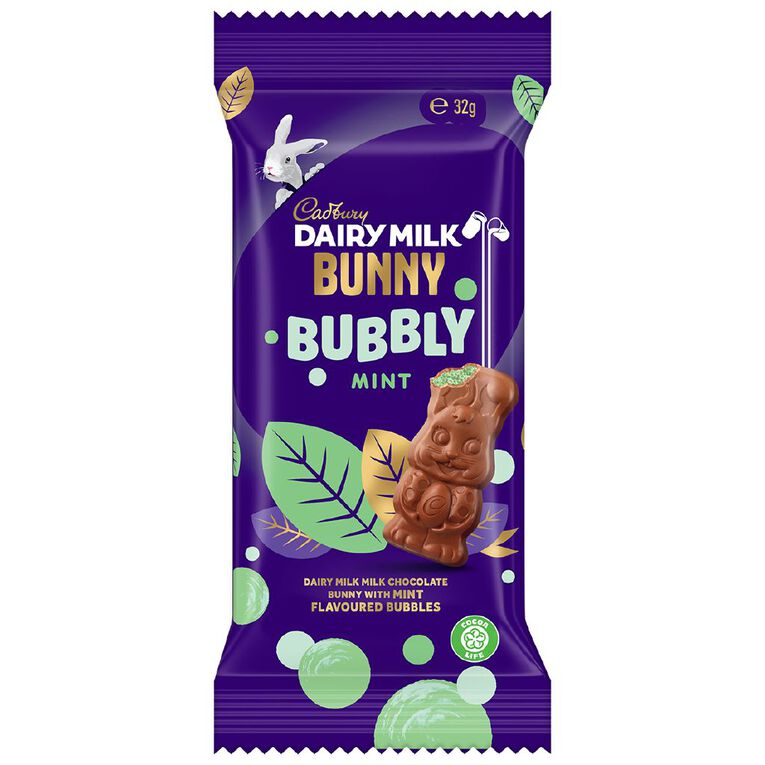 Cadbury Mint Bubbly Bunny 32g, , hi-res