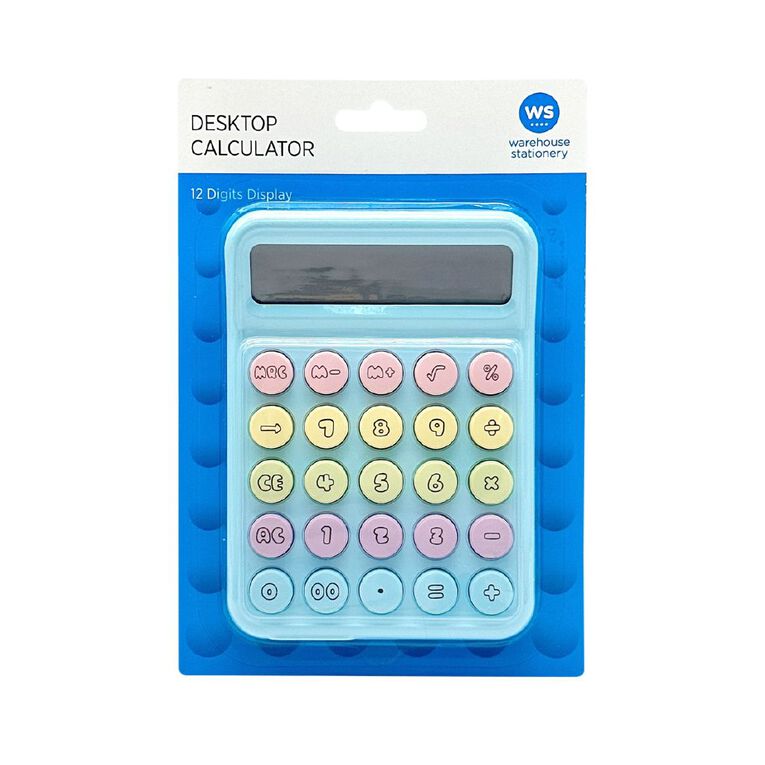 WS Desktop Calculator Pastel Blue, , hi-res
