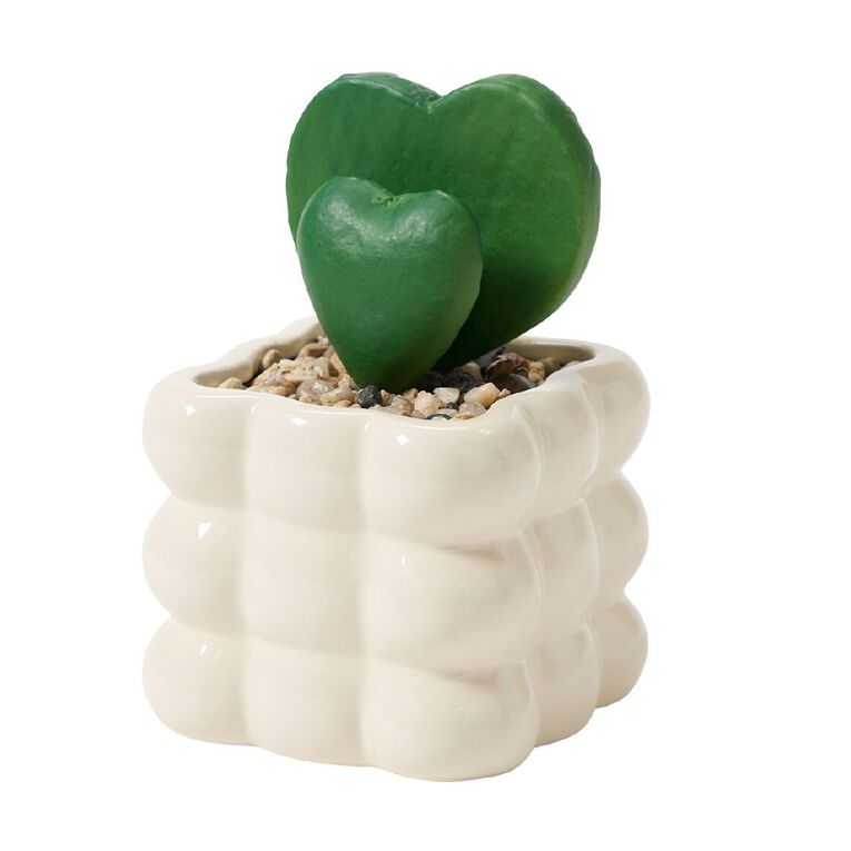 Living & Co ARTIFICIAL HEART PLANT BOBBIN, , hi-res