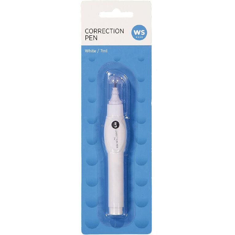 WS Correction Pen 7ml White, , hi-res