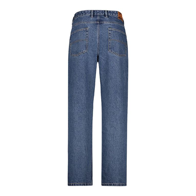 Rivet Men s Classic Straight Jeans Denim Mid The Warehouse