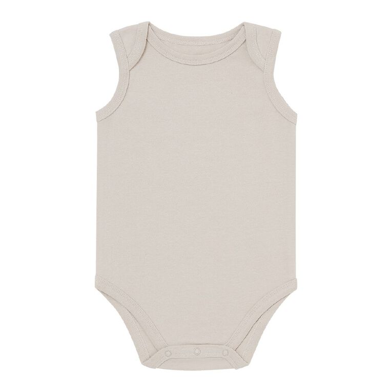 Young Original Long Sleeve Plain Bodysuit 3 Pack, Brown Light, hi-res