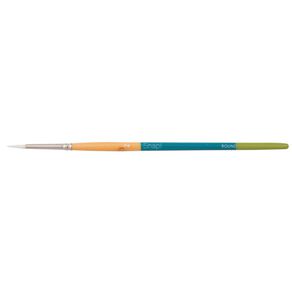 Princeton Snap Brush Short Handle Taklon Round 2 White