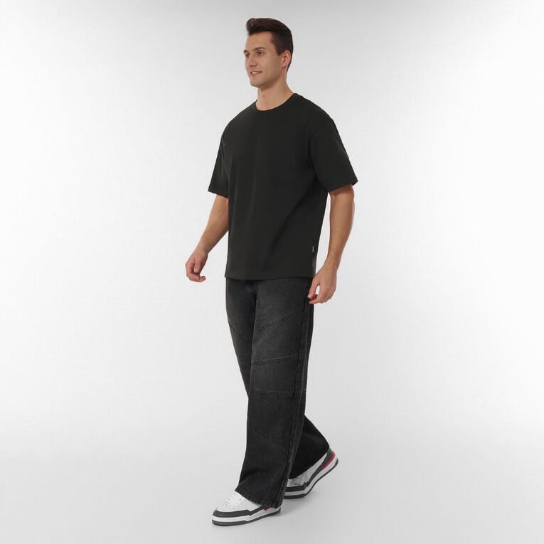 Garage Men's Heavyweight Boxy Tee, Black, hi-res