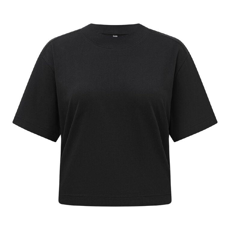 H&H Women's Short Sleeve Smart Tee, Black, hi-res