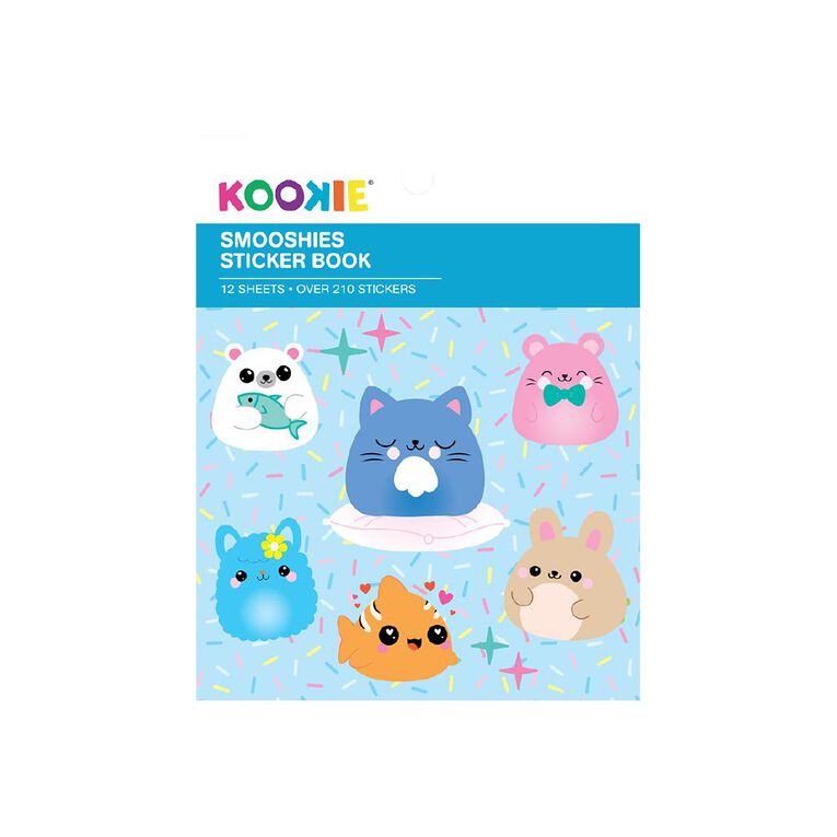 Kookie Mini Sticker Book 12 Sheets Smooshies, , hi-res