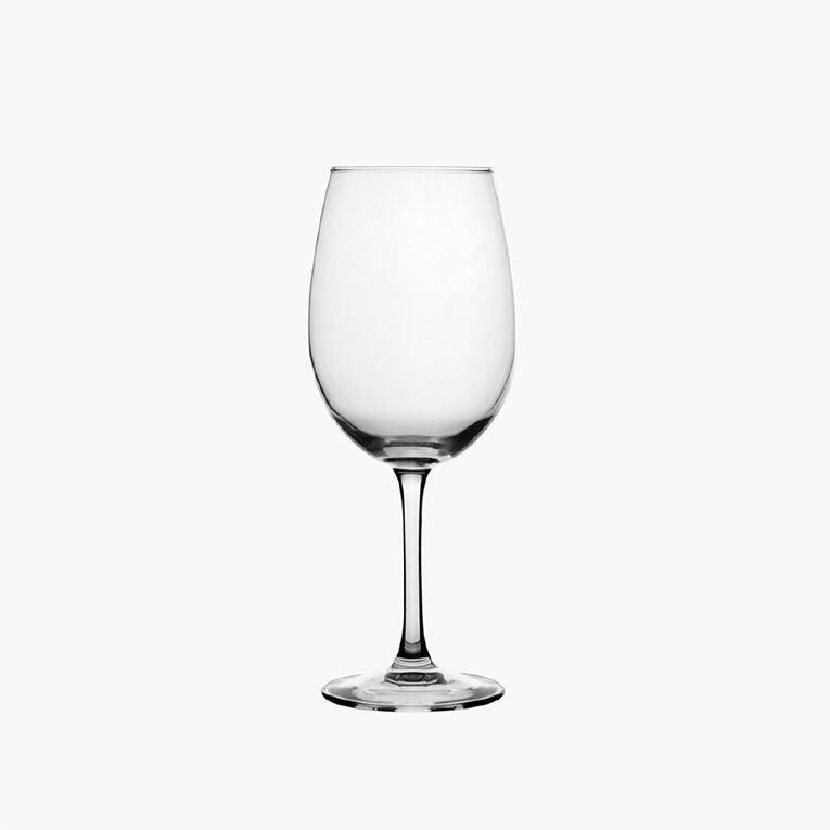 Living & Co Traditional Red Wine Glass 6 Pack 450ml Clear 6 Pack Clear, , hi-res