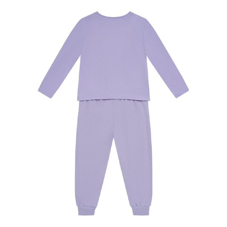Minions Girls' Long Sleeve Knit Pyjama Set, Purple Light, hi-res