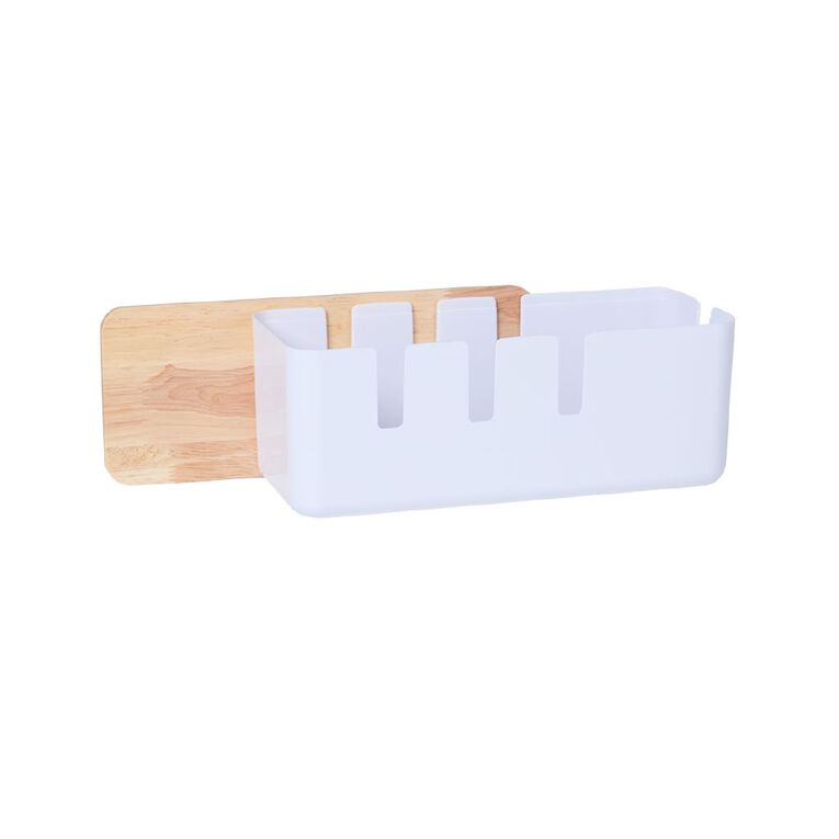 Living & Co Table Top Cable Storage With Bamboo Lid, , hi-res