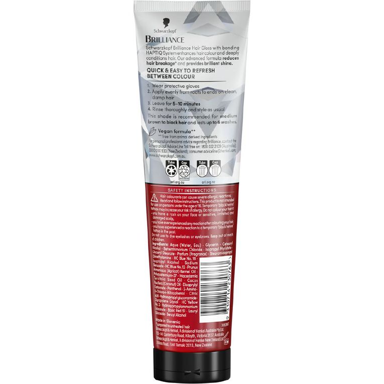 Schwarzkopf Brilliance Gloss Black 150ml, , hi-res