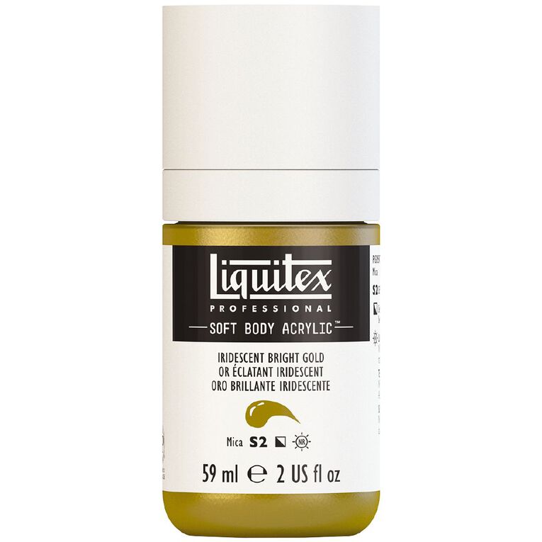 Liquitex Soft Body Acrylic 59ml Irid Bright Gold S2, , hi-res