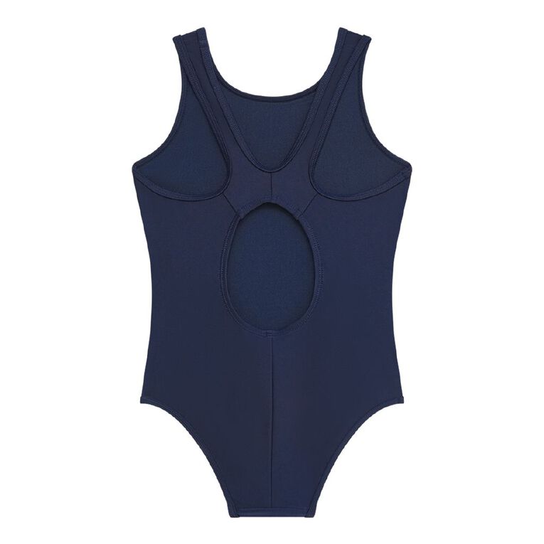 Young Original Plain Swimsuit, Blue Dark, hi-res