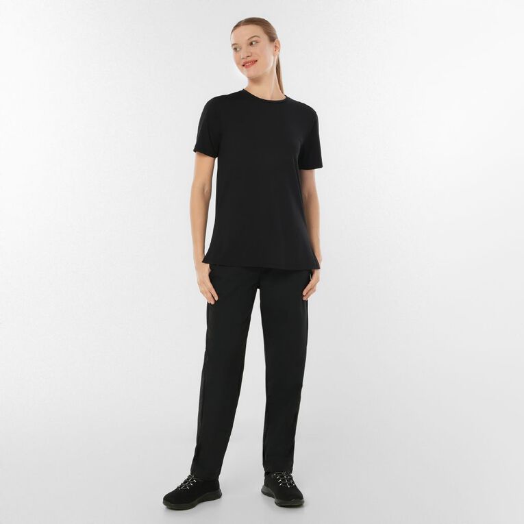 Active Intent Women's Active Mesh Panel Tee, Black, hi-res