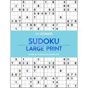 Large Print Puzzle Book: Sudoku Aqua