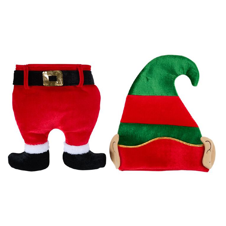 Wonderland Novelty Santa/Elf Hat 30cm Assorted, , hi-res