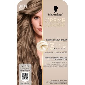Schwarzkopf Creme Supreme 7.16 Cool Ash Dark Blonde 180ml