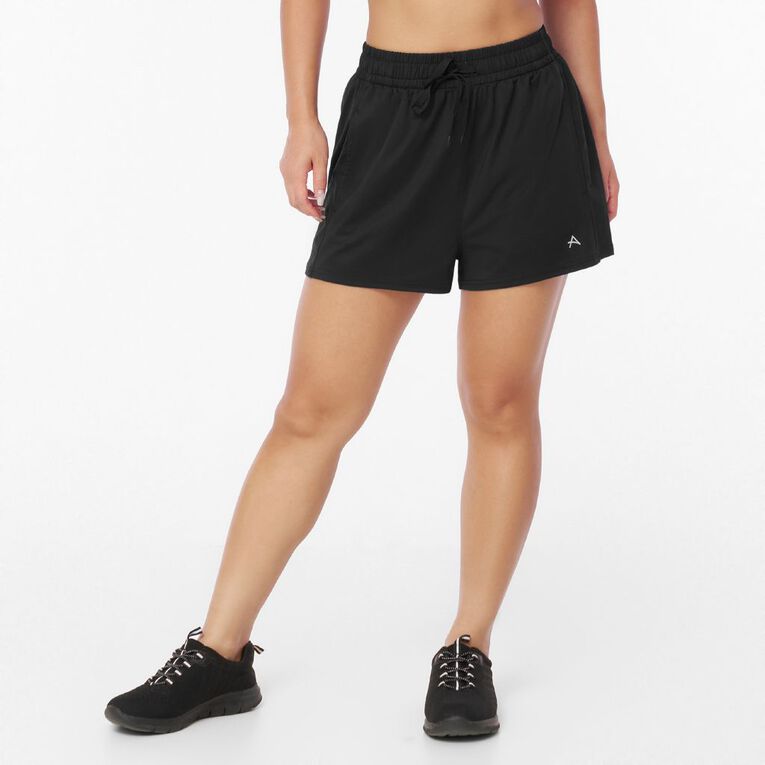 Active Intent Women's Comfort Walk Shorts, Black, hi-res