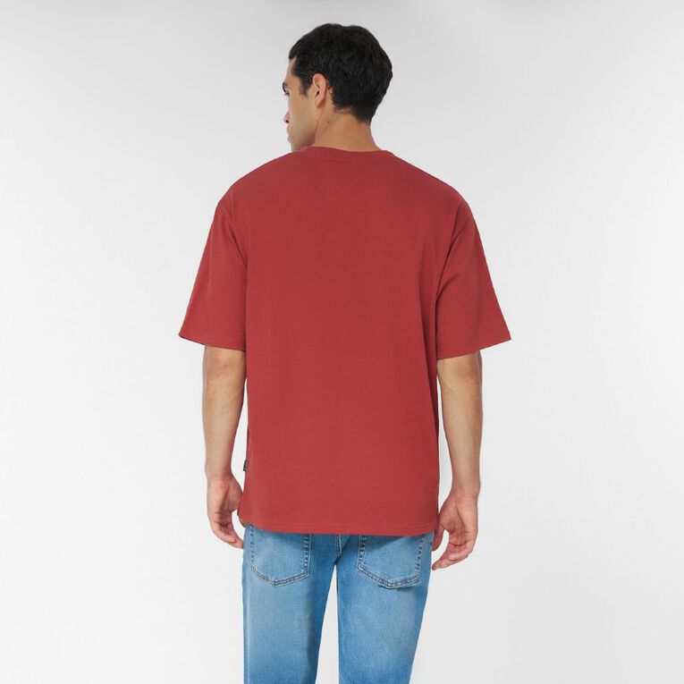 Garage Men's Heavyweight Boxy Tee, Red Dark, hi-res