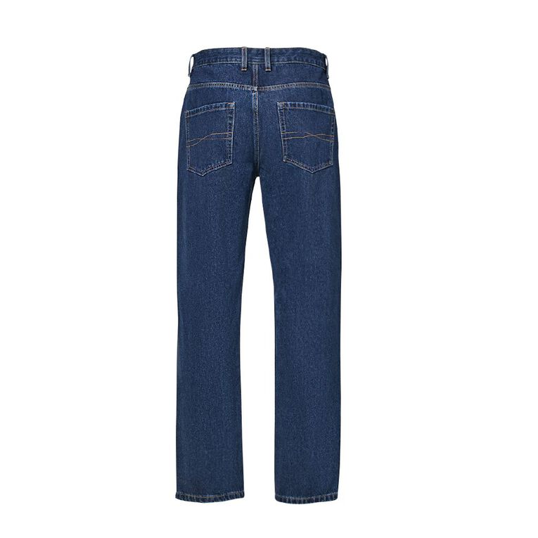 H&H Men's Relaxed Fit Jeans, Denim Dark, hi-res