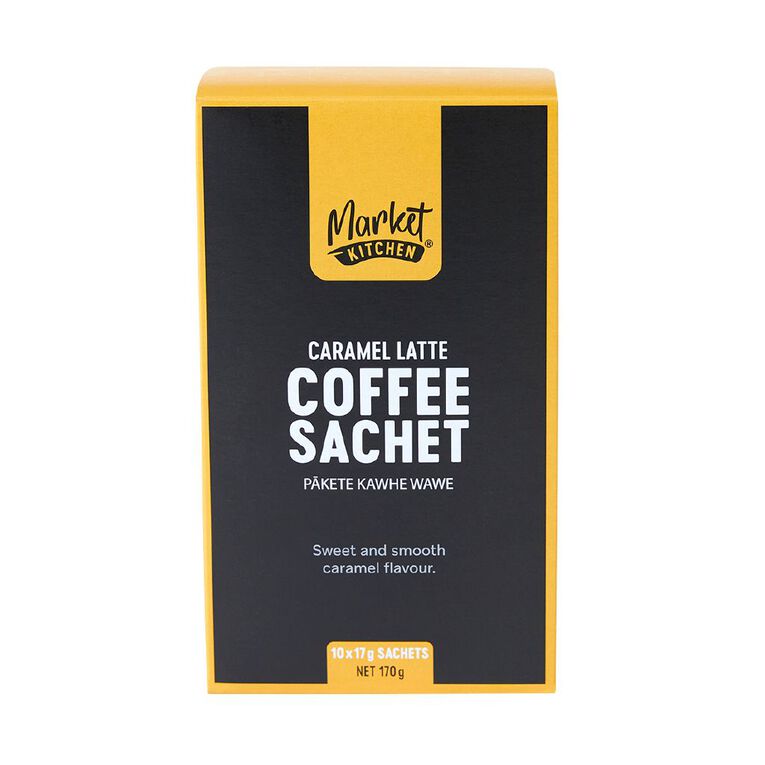 Market Kitchen Caramel Latte Sachets 10 Pack, , hi-res
