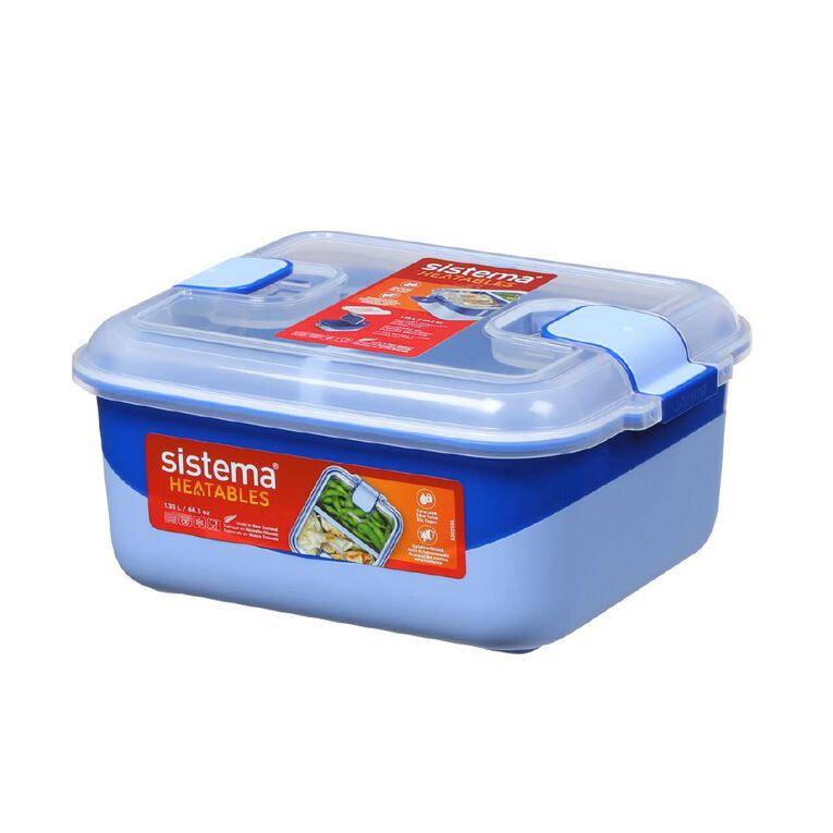 Sistema Heatables Rectangle with Divider 1.35L Assorted, , hi-res