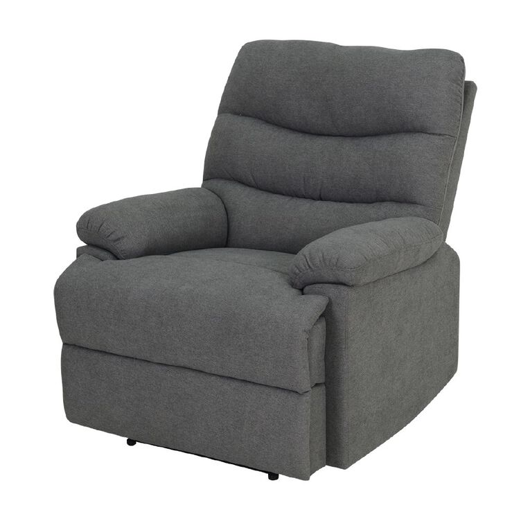 Living & Co Juno Recliner Chair Grey Mid, , hi-res