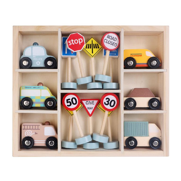 Play Studio NZ Vehicle Play Set With Storage Case, , hi-res