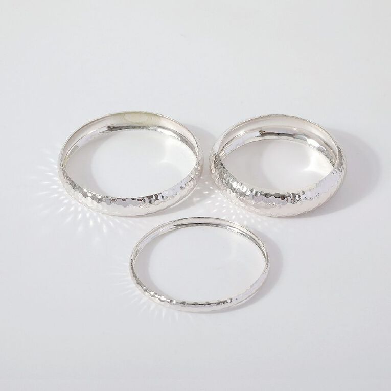 Bangle Set Silver, , hi-res