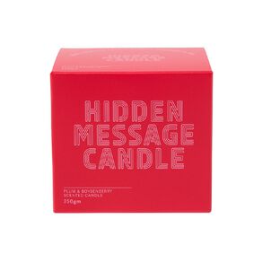 Living & Co Hidden Message Candle Plum & Boysenberry 250g 250g