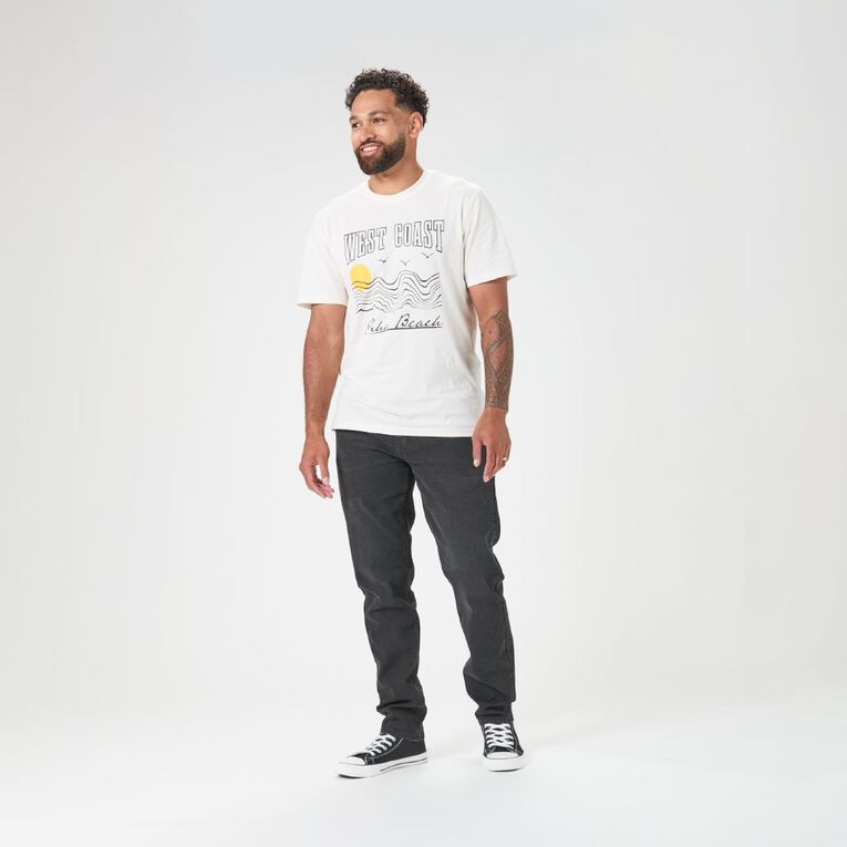 H&H Men's Slim Jeans, Black S25, hi-res