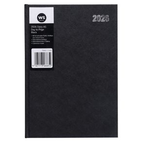 WS 2026 Diary A5 Day To Page Black