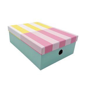 Uniti Clubhouse Storage Box Striped Yellow Light A4