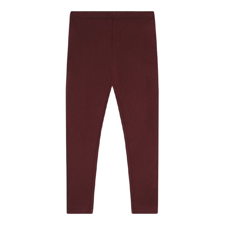 Young Original Plain Leggings, Red Mid, hi-res