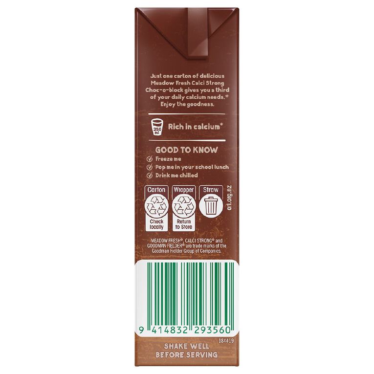 Meadow Fresh Calci Strong UHT Choc 250ml, , hi-res