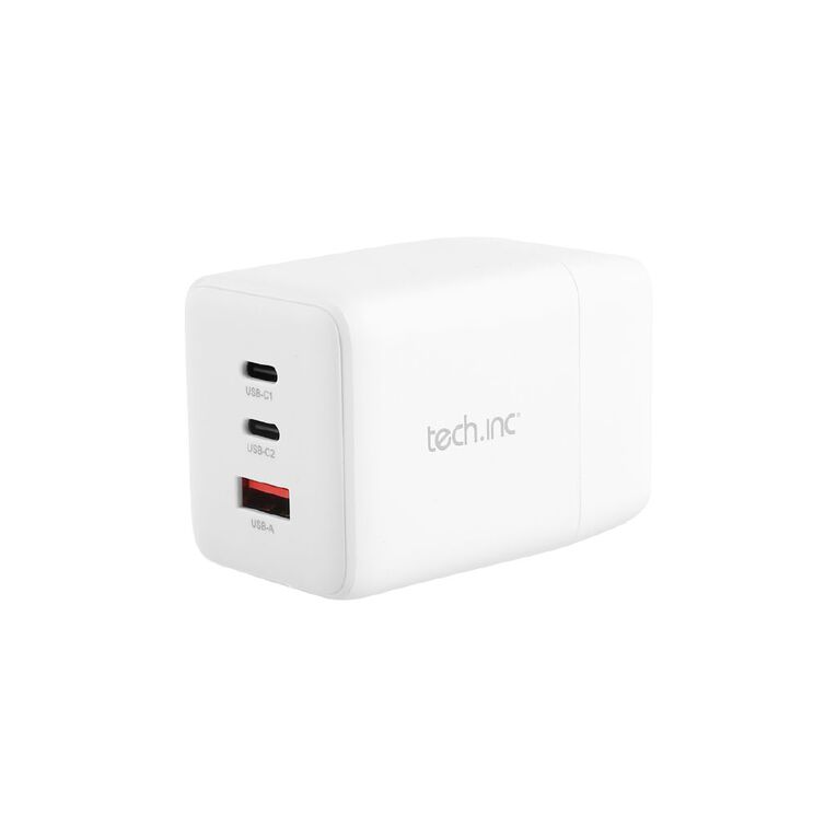 Tech.Inc 100W 2 Port USB C + USB A Gan Charger With Adaptor TI103KE, , hi-res