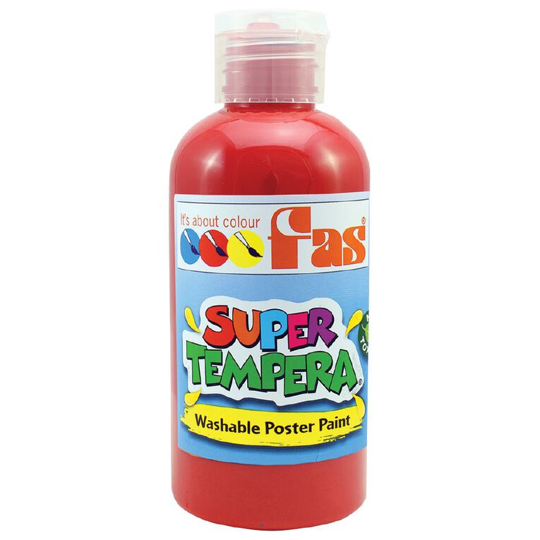 FAS Paint Super Tempera 250ml Crimson, , hi-res