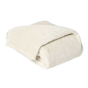 Living & Co Textured Boston Blanket Natural Queen