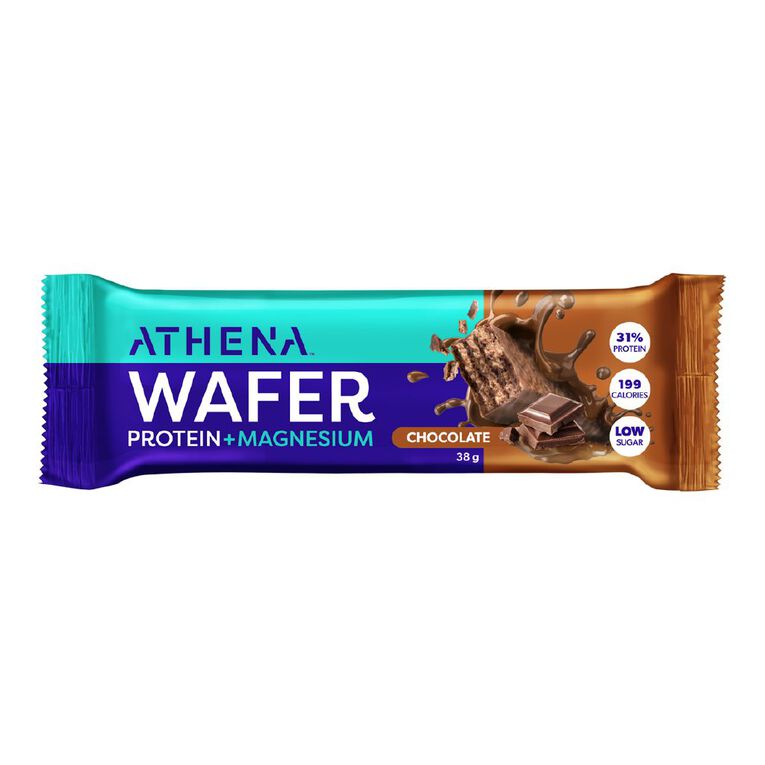 Athena Protein Wafer Magnesium Chocolate 38g, , hi-res