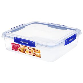 Sistema Klip It Plus Square Container Assorted 3.5L