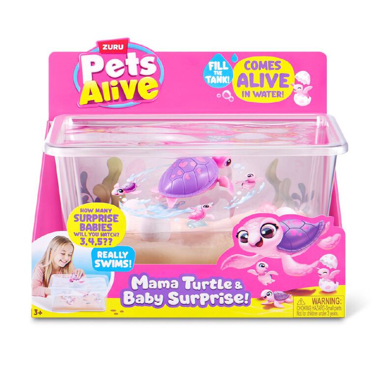 Zuru Pets Alive Mama & Baby Surprise Series 1 Turtle Surprise Playset, , hi-res