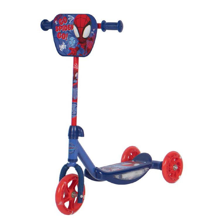 Spider-Man 3 Wheel Electro Light Preschool Scooter, , hi-res