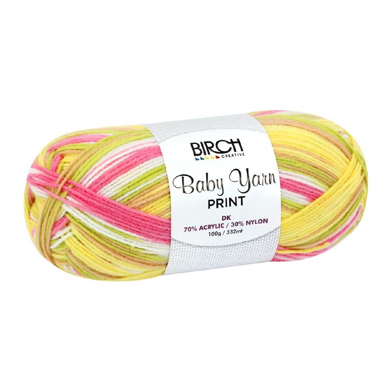 Birch Baby Print 70% Acrylic 30% Nylon 100G Tangy Bloom, , hi-res