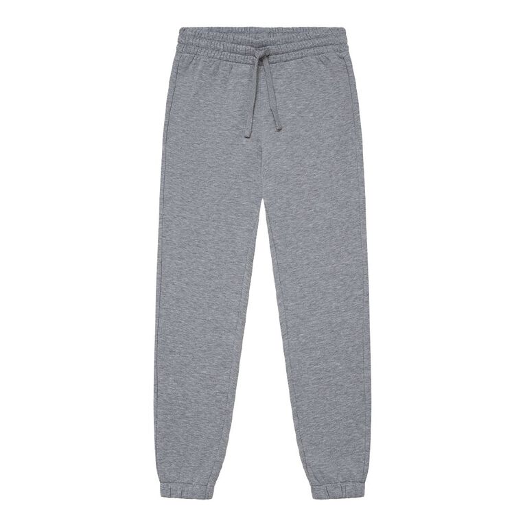 Young Original Kids' Plain Trackpants, Grey Marle, hi-res