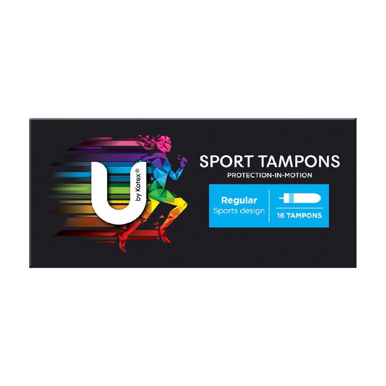 U By Kotex Regular Sport Tampons 16 Pack, , hi-res