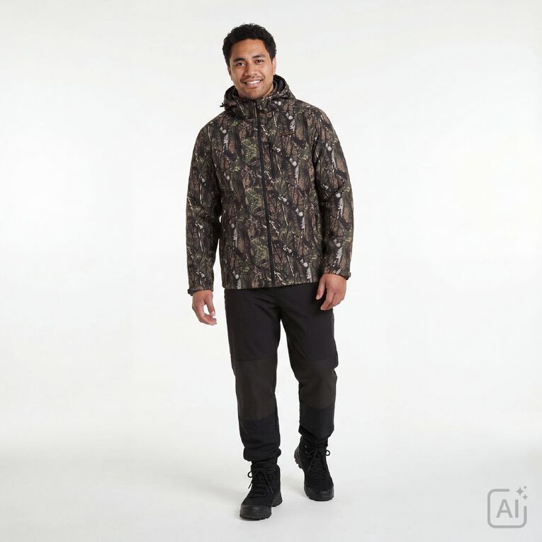 Back Country Adults' Softshell Hooded Jacket, Brown, hi-res