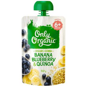 Only Organic Banana Blue Berry & Quinoa Pouch 120g